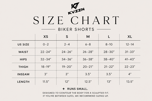 KVZZN Sculpt Biker Shorts — Black