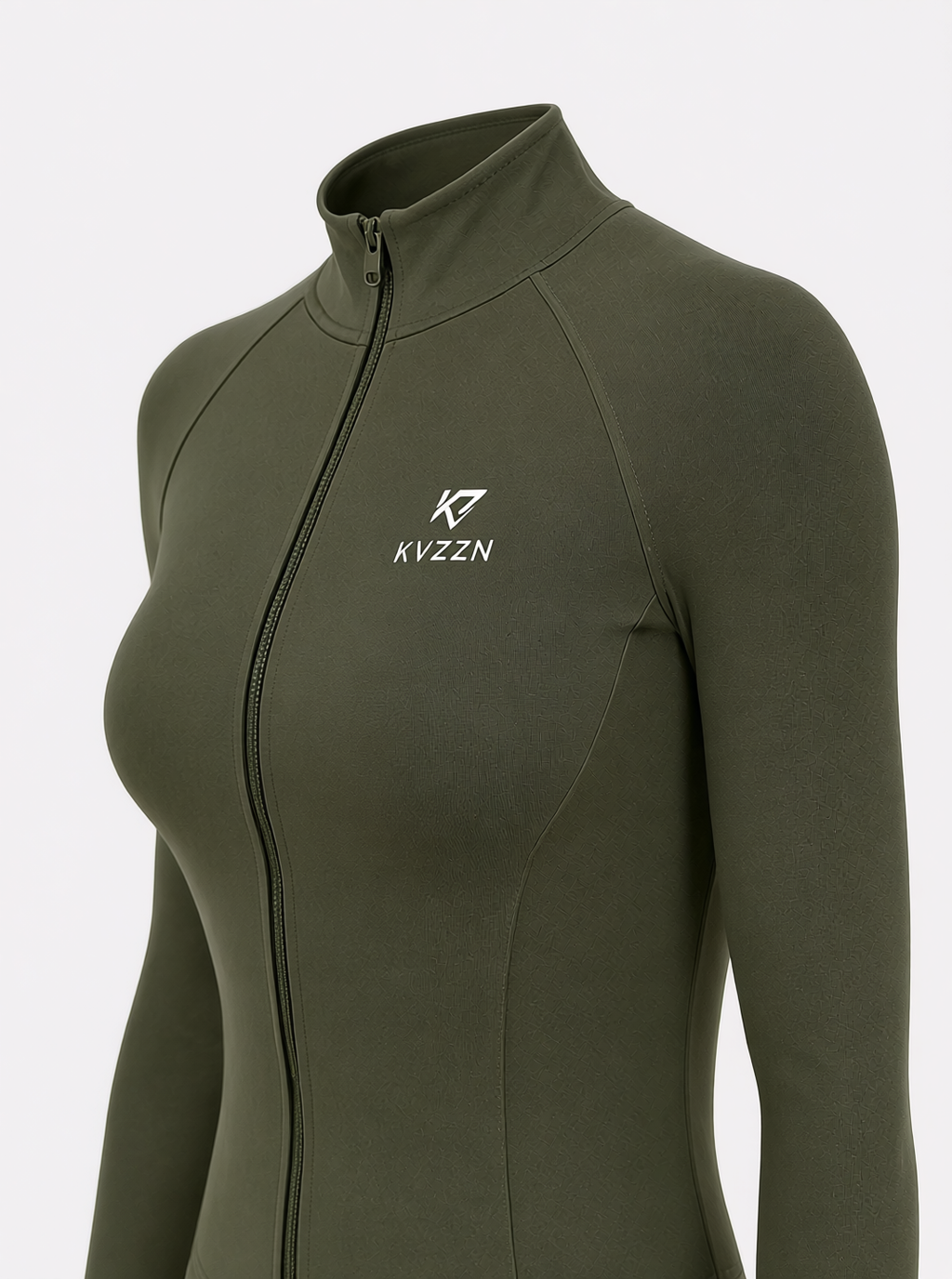 KVZZN Sculpt Zip Jacket – Sage Green