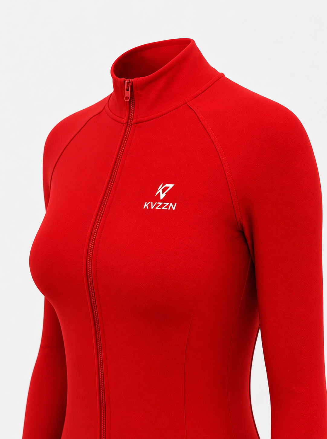 KVZZN Sculpt Zip Jacket – Crimson